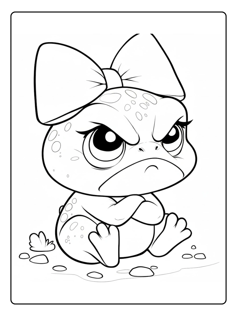 rana para colorear (2)