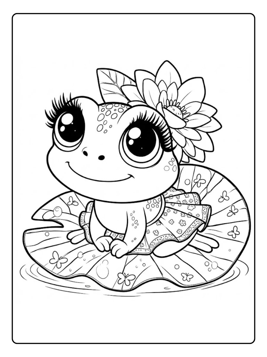 rana para colorear (3)