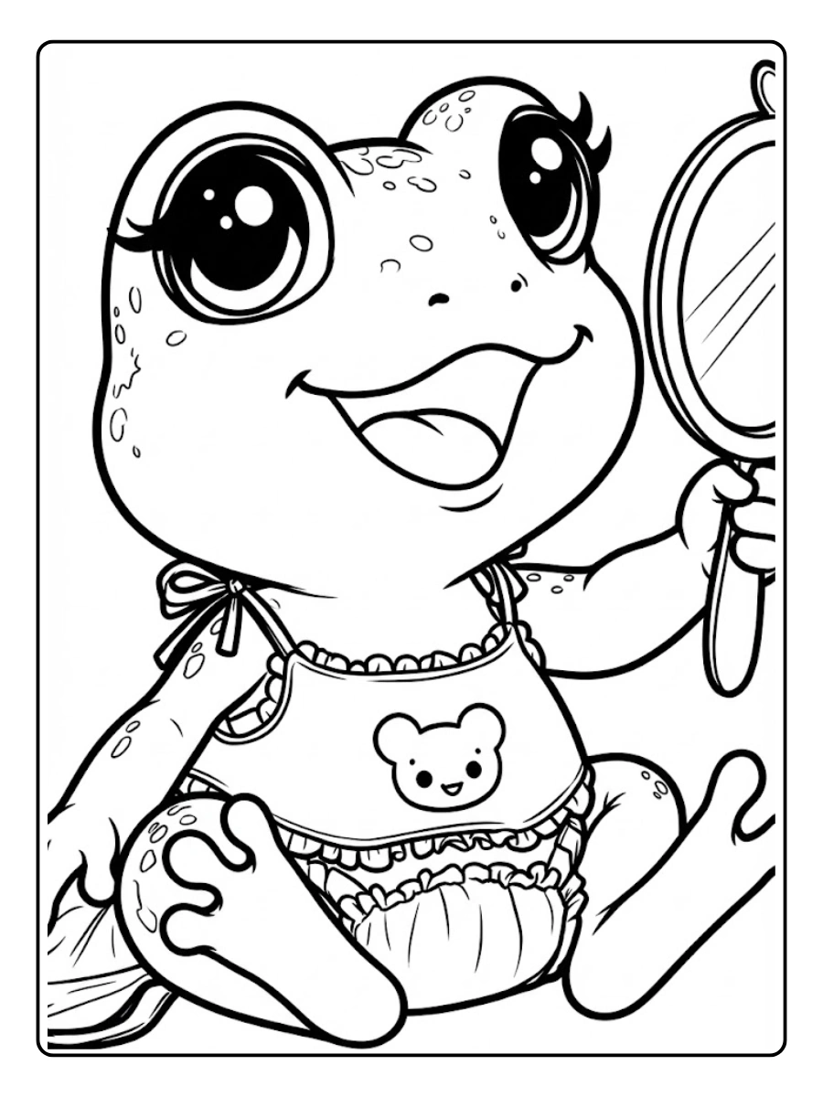 rana para colorear (7)