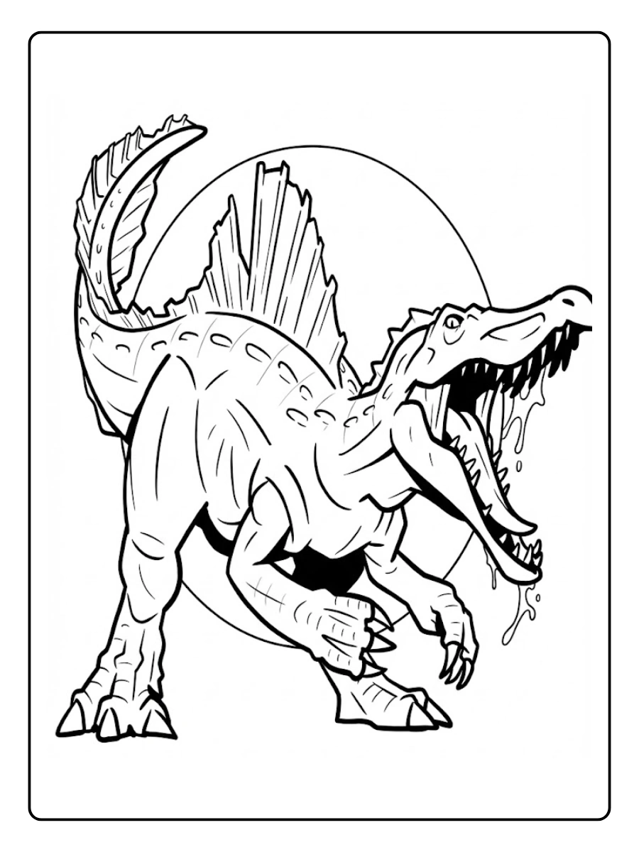 spinosaurus para colorear (2)