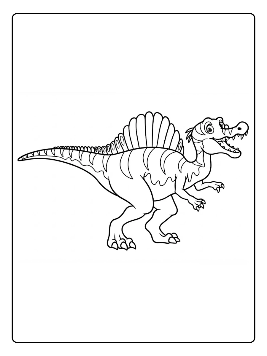 spinosaurus para colorear