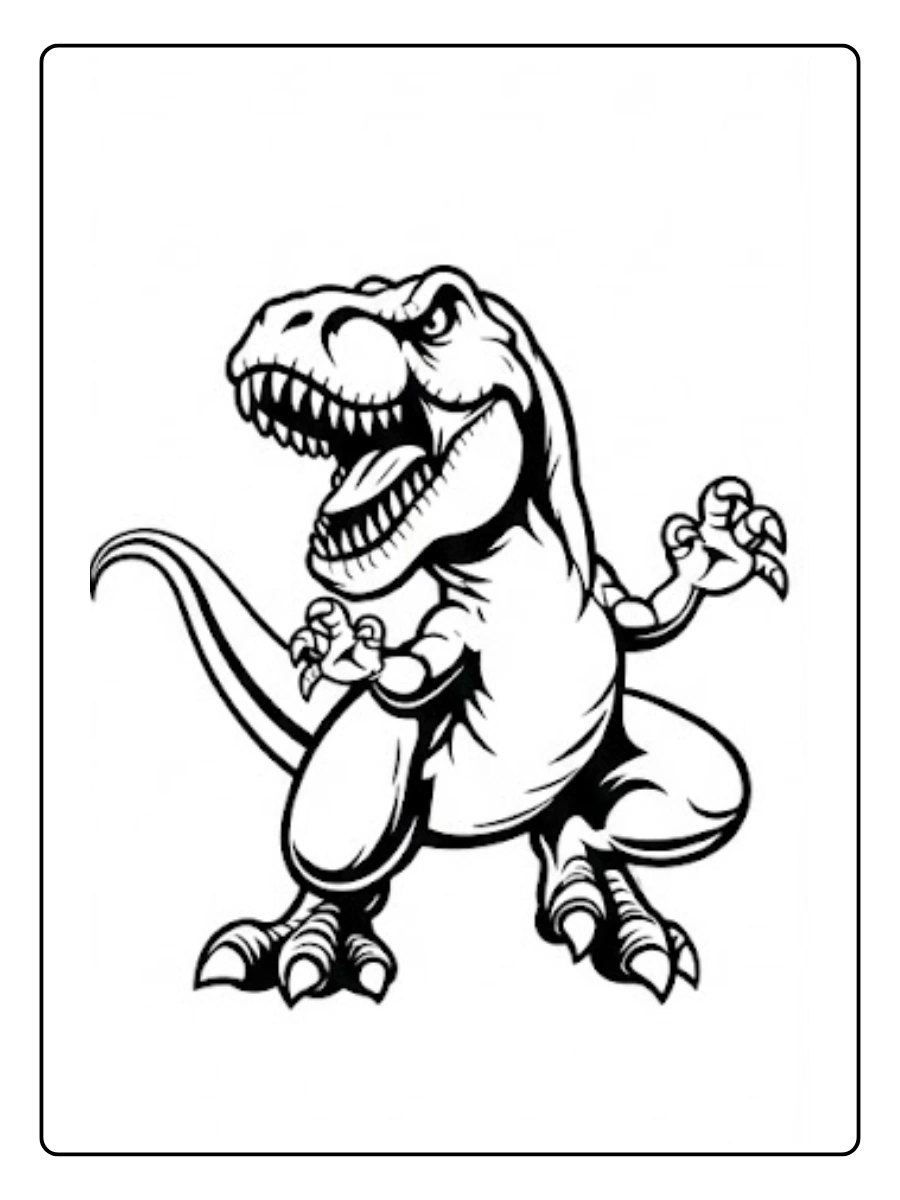 t rex para colorear (12)