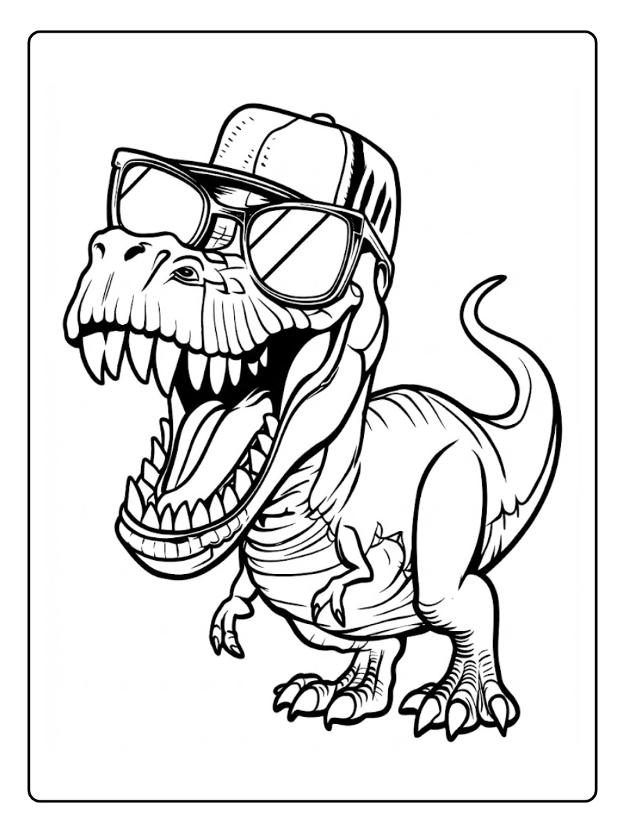 t rex para colorear (14)