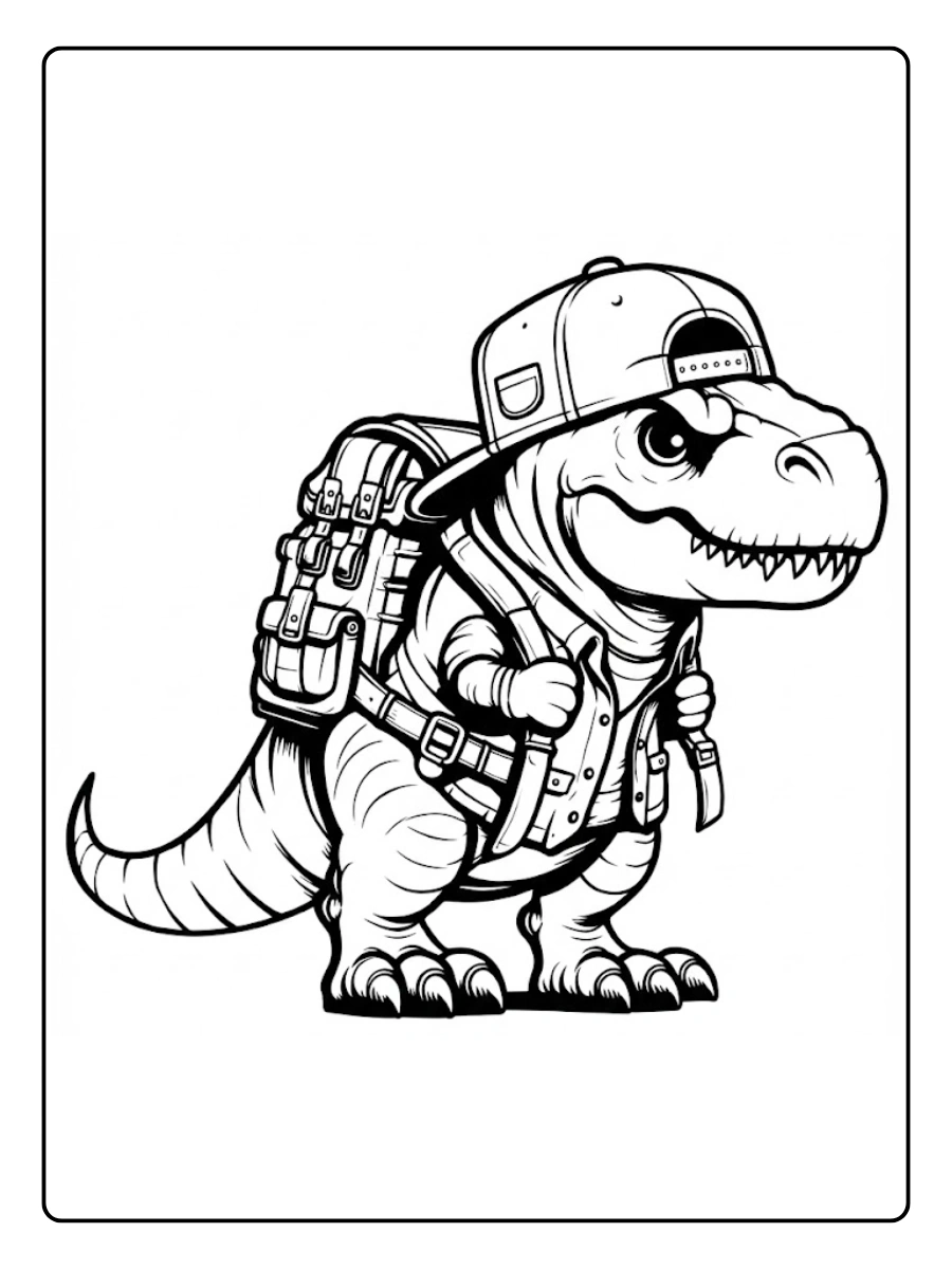 t rex para colorear (15)
