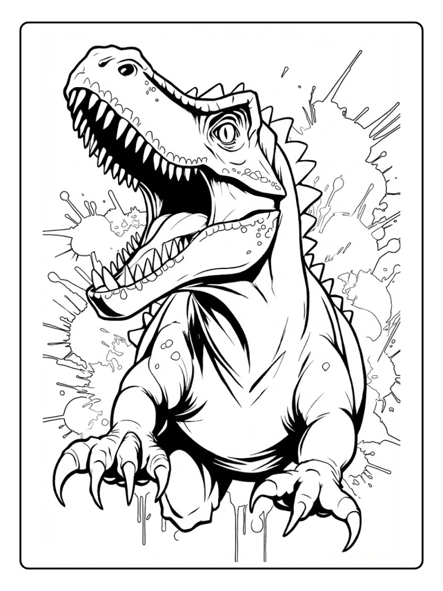 t rex para colorear (3)