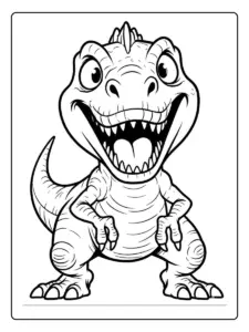 t rex para colorear (4)