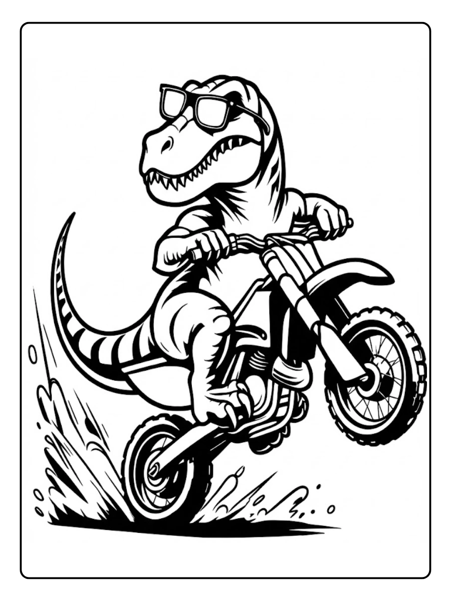 t rex para colorear (5)