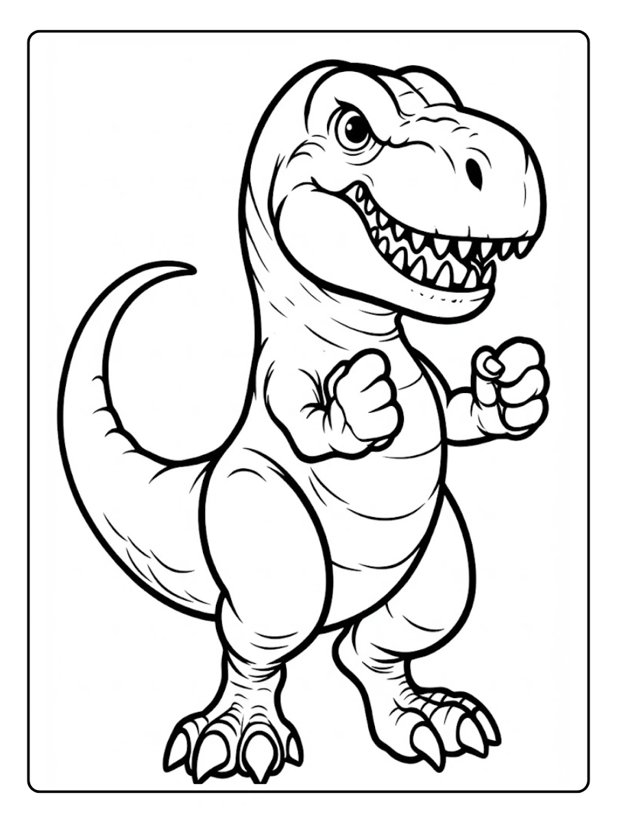 t rex para colorear (7)