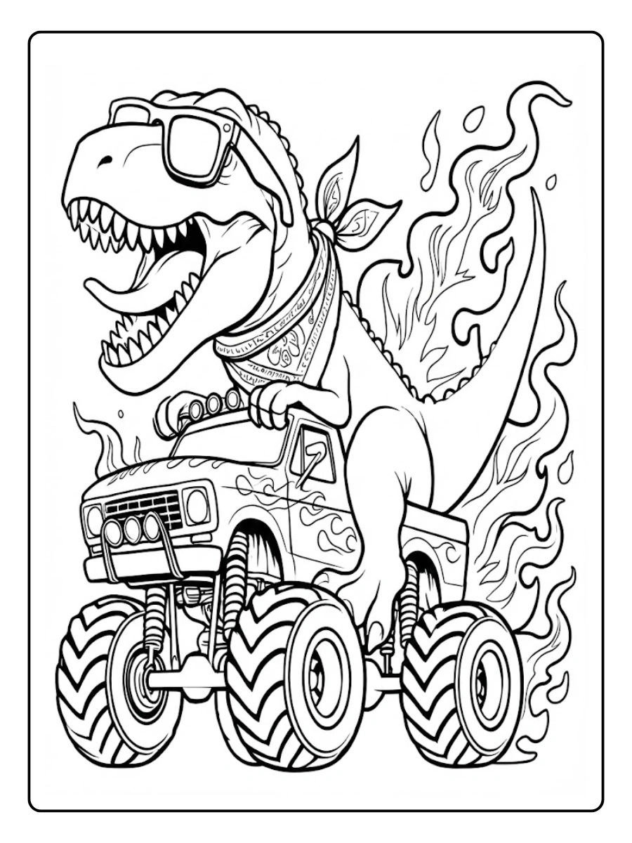 t rex para colorear (8)