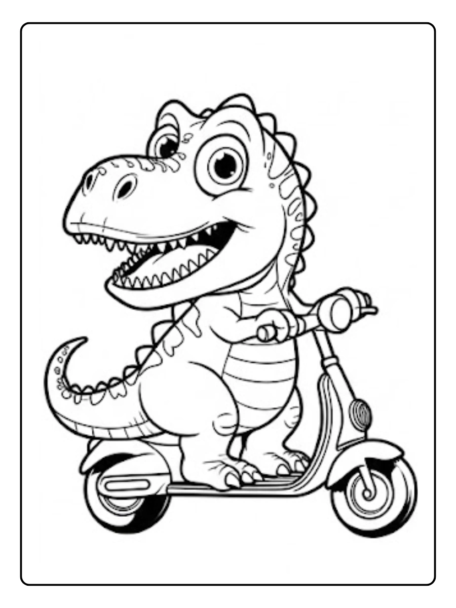 t rex para colorear (9)