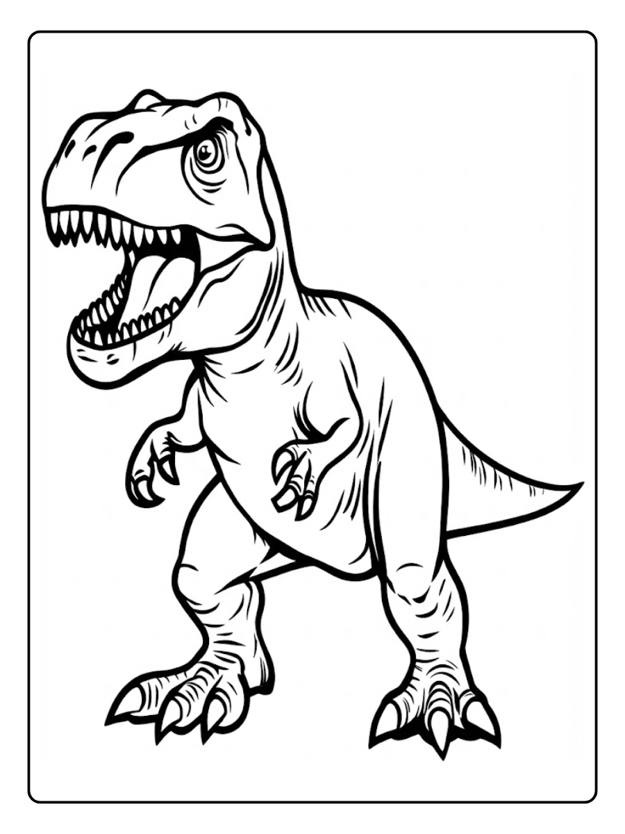 t rex para colorear