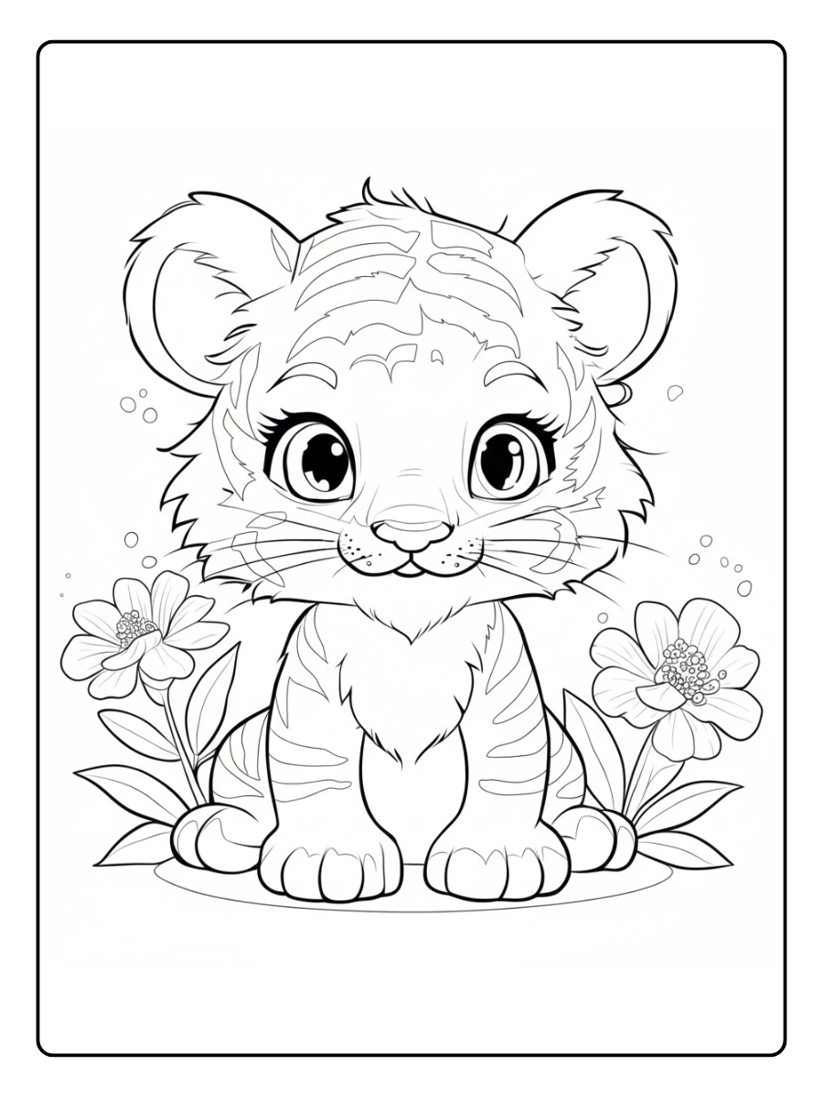 tigre para colorear (2)