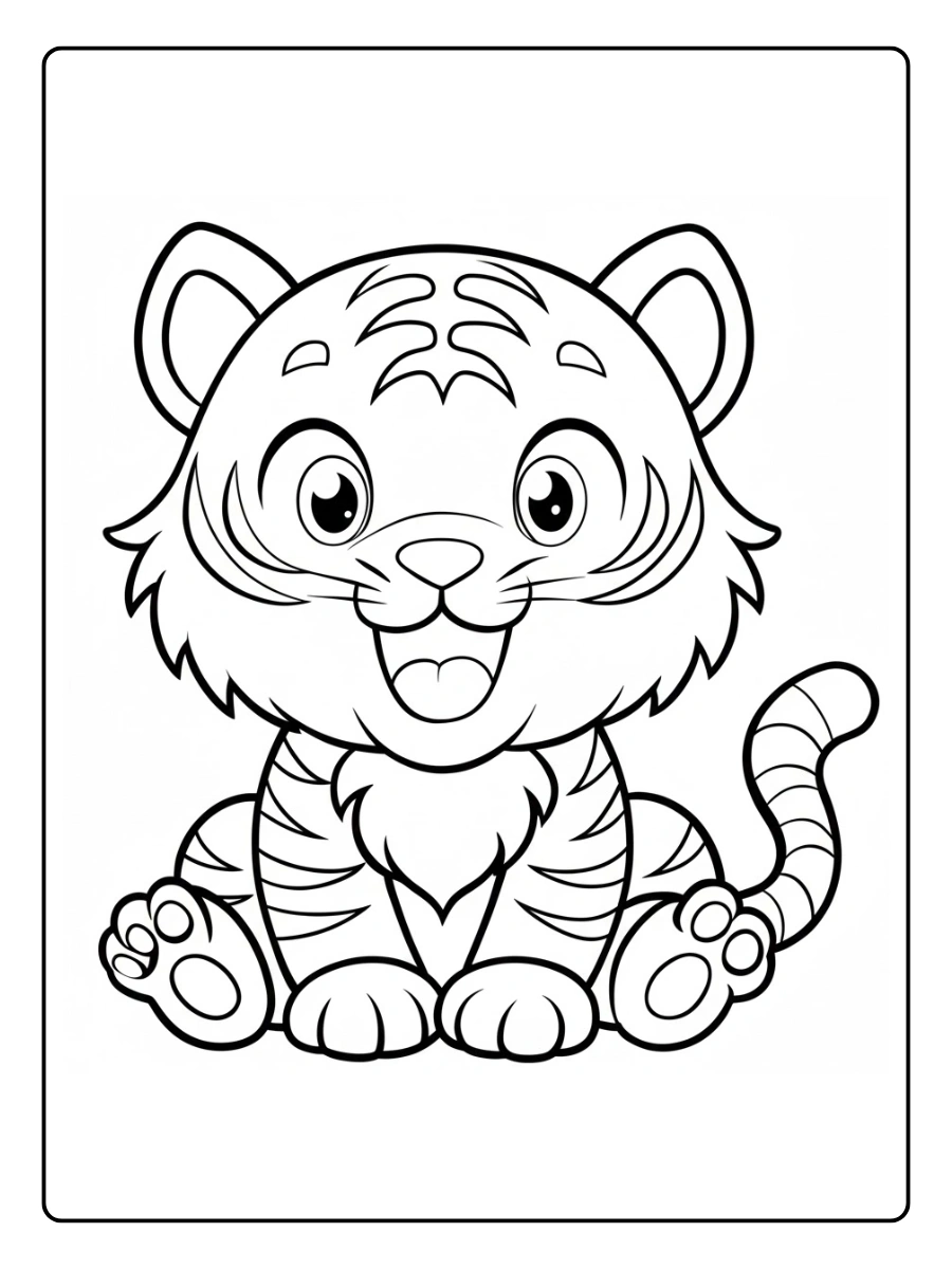 tigre para colorear (3)