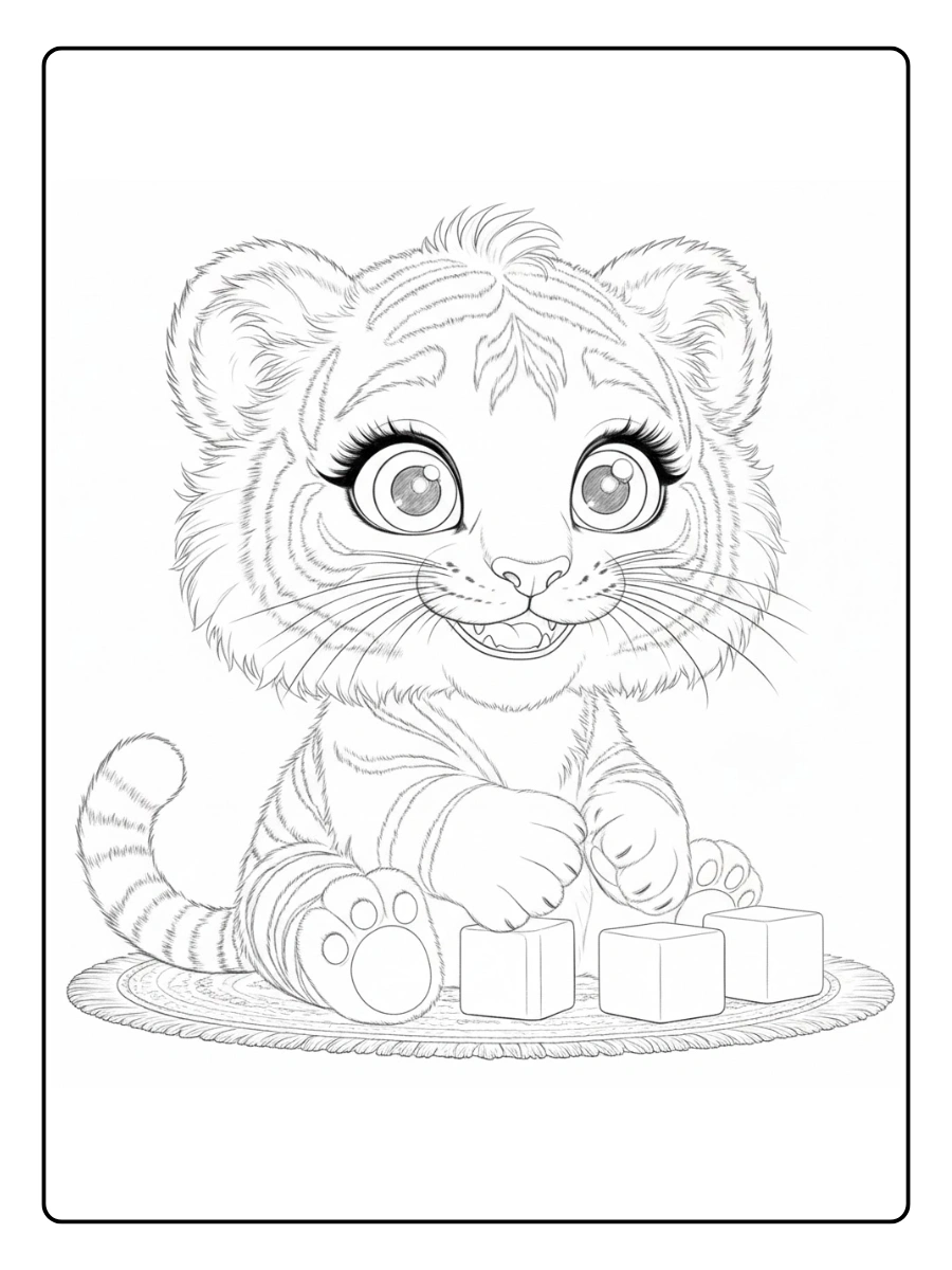 tigre para colorear (8)