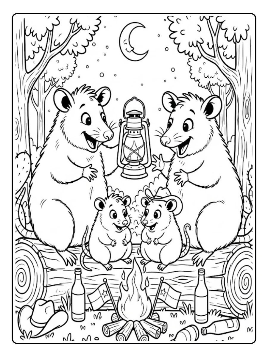 tlacuache para colorear (12)