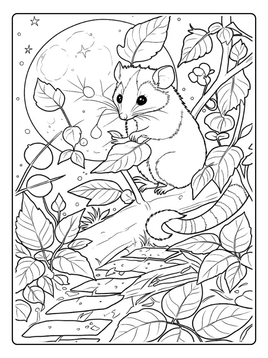 tlacuache para colorear (13)