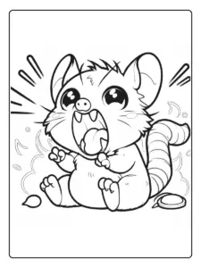 tlacuache para colorear (5)