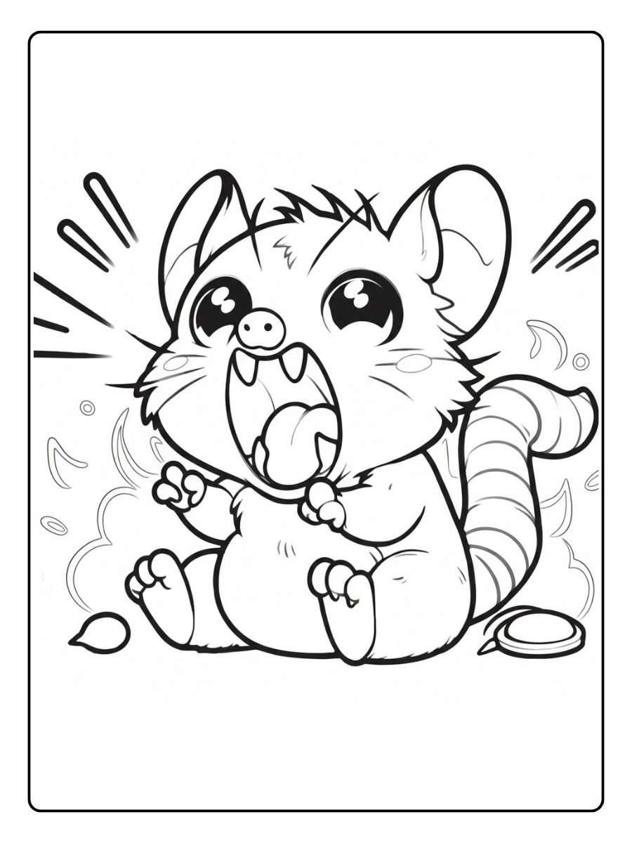 tlacuache para colorear (5)