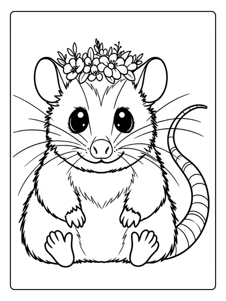 tlacuache para colorear (6)