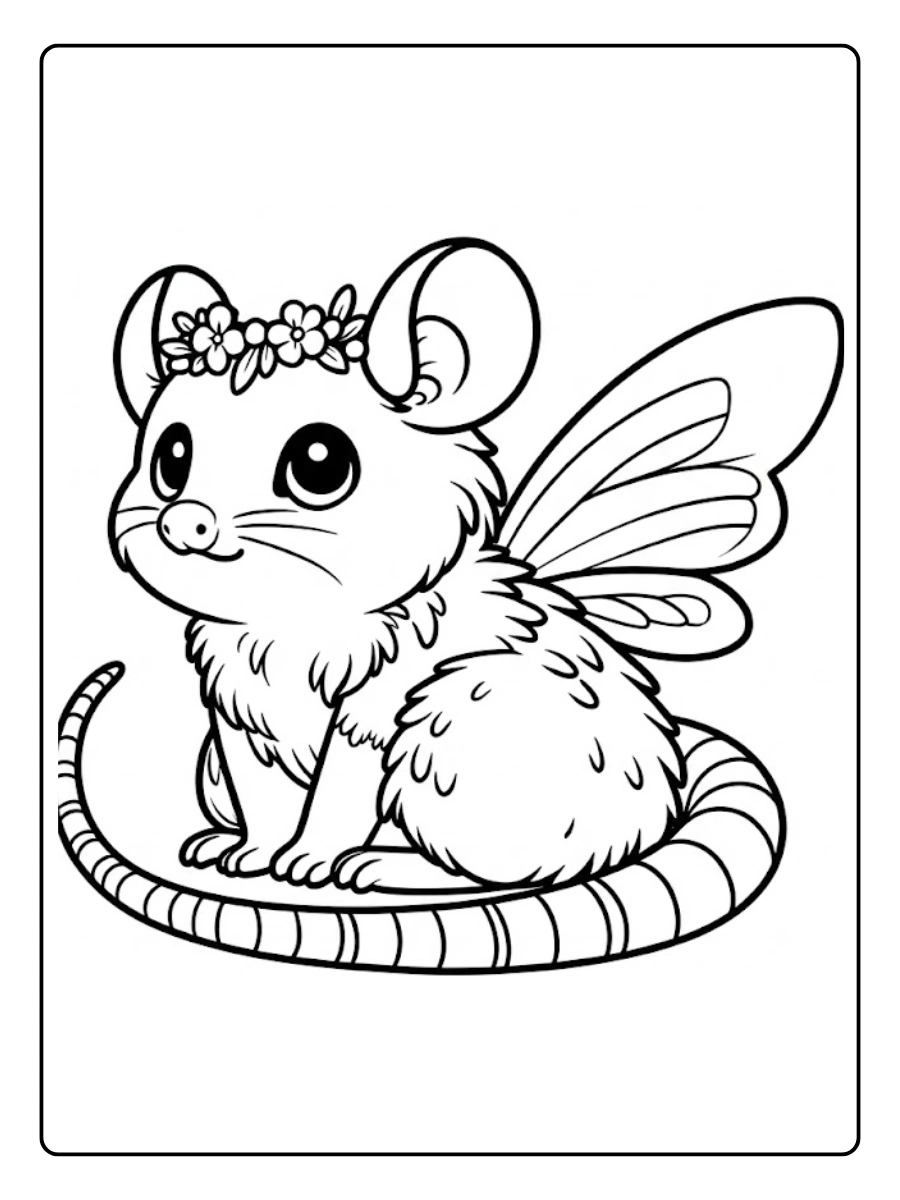 tlacuache para colorear (9)