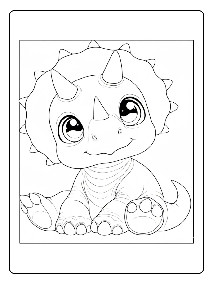 triceratops para colorear (15)