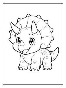 triceratops para colorear