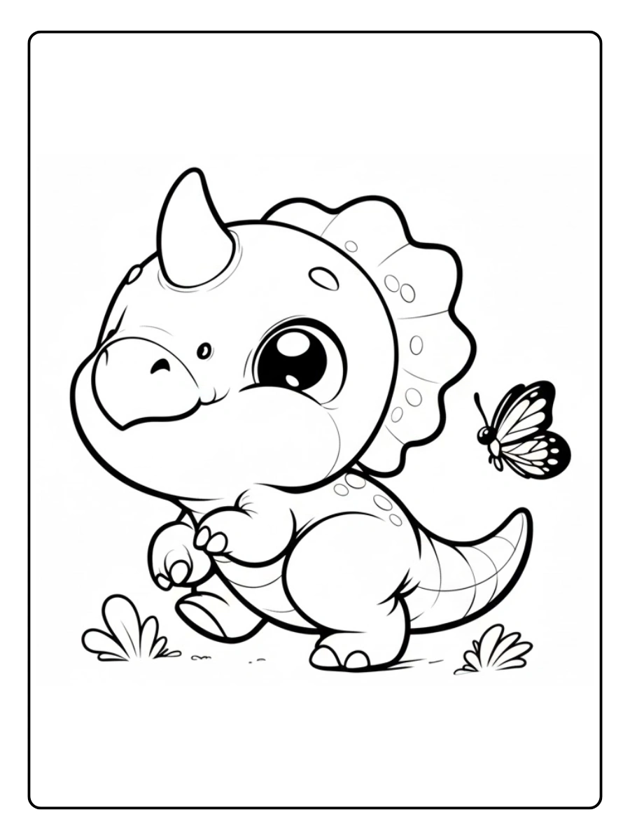 triceratops para colorear (4)