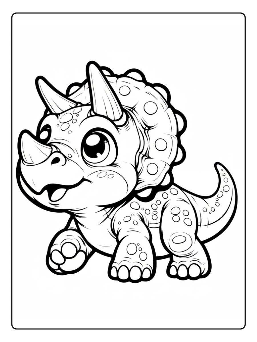 triceratops para colorear (7)