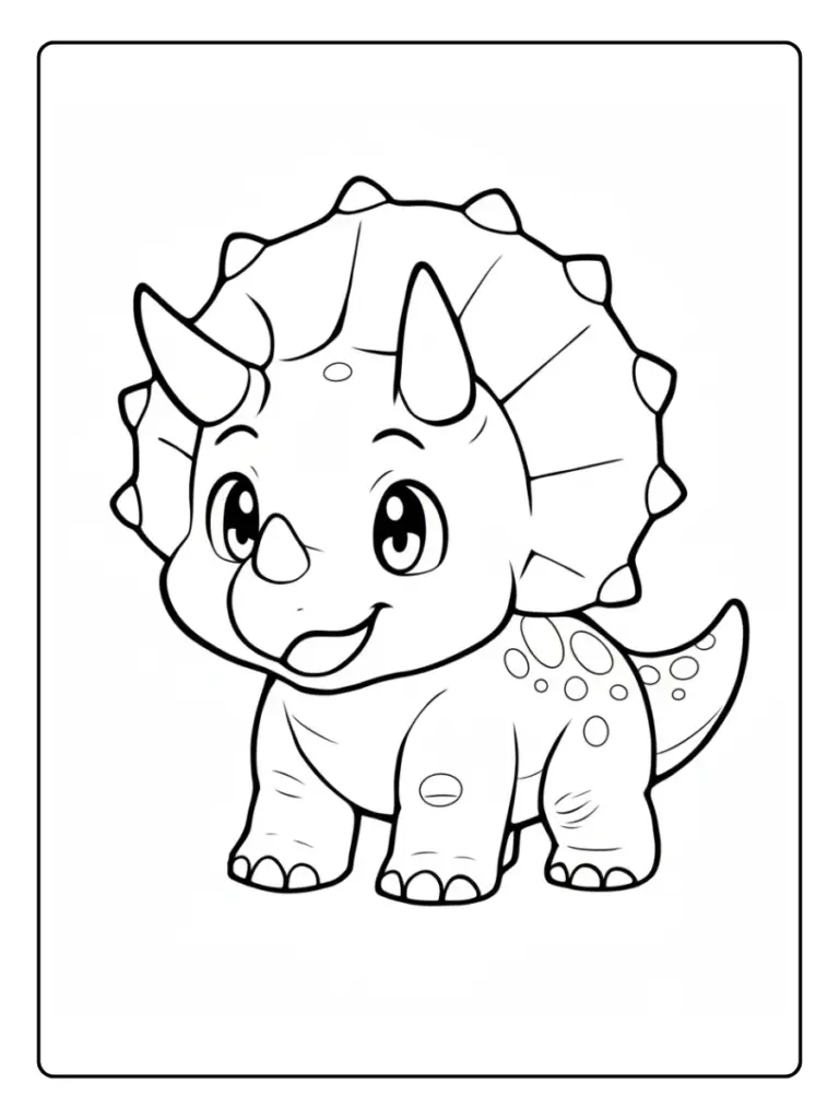 triceratops para colorear