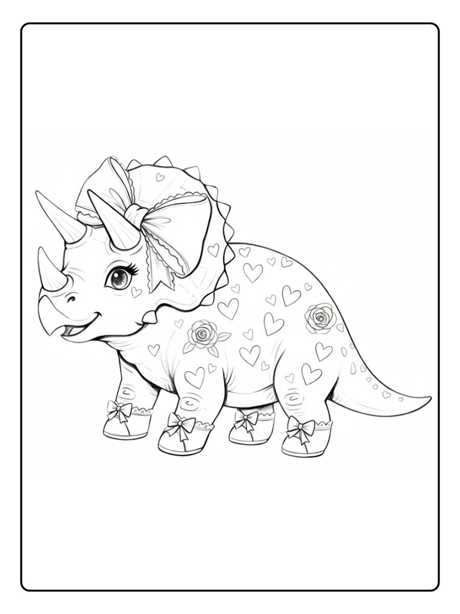 triceratops para colorear (9)