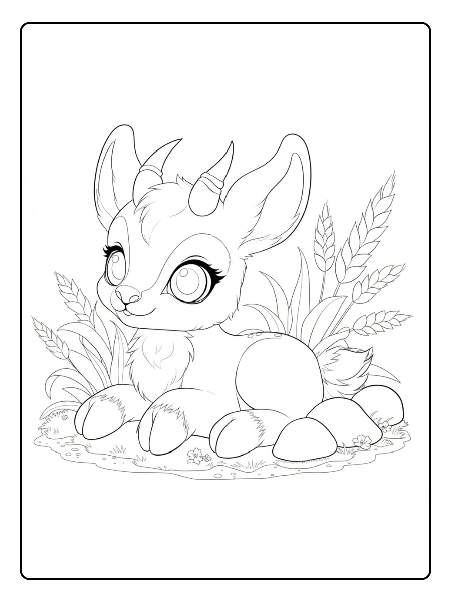 venado para colorear (10)