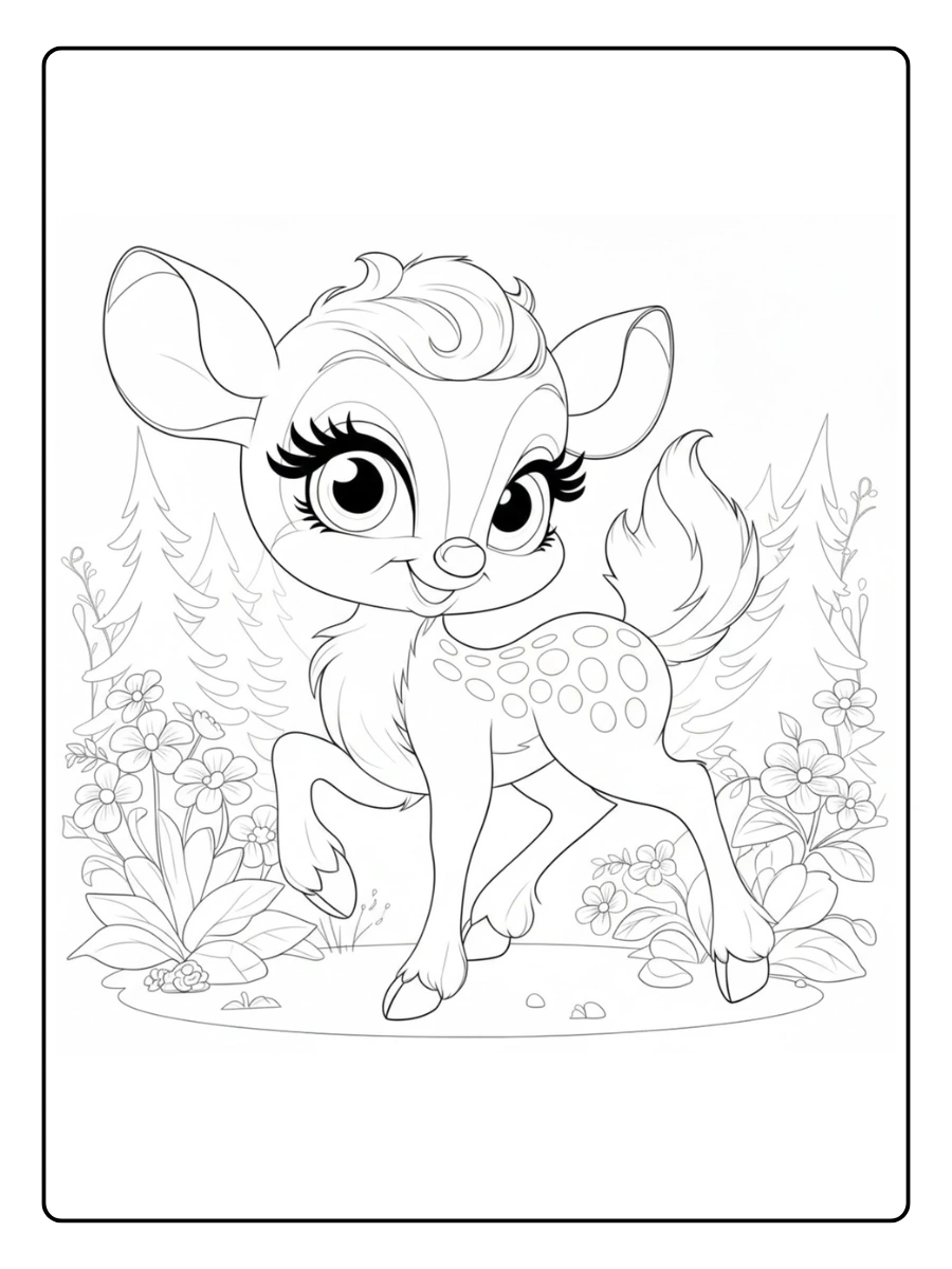 venado para colorear (14)