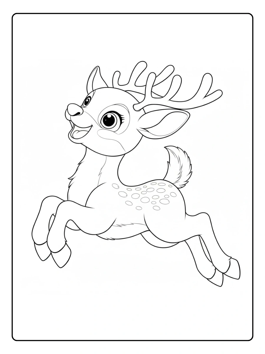 venado para colorear (4)