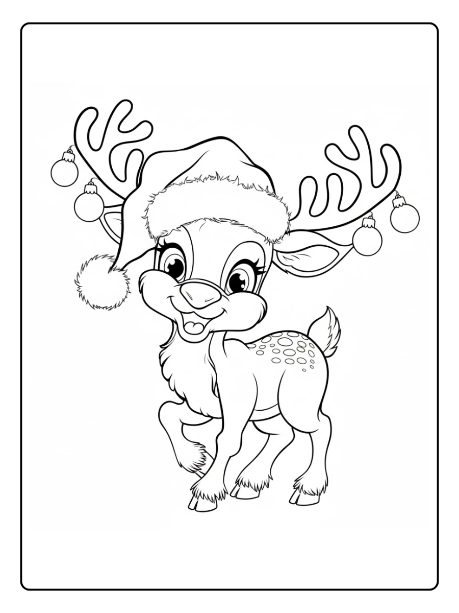 venado para colorear (6)