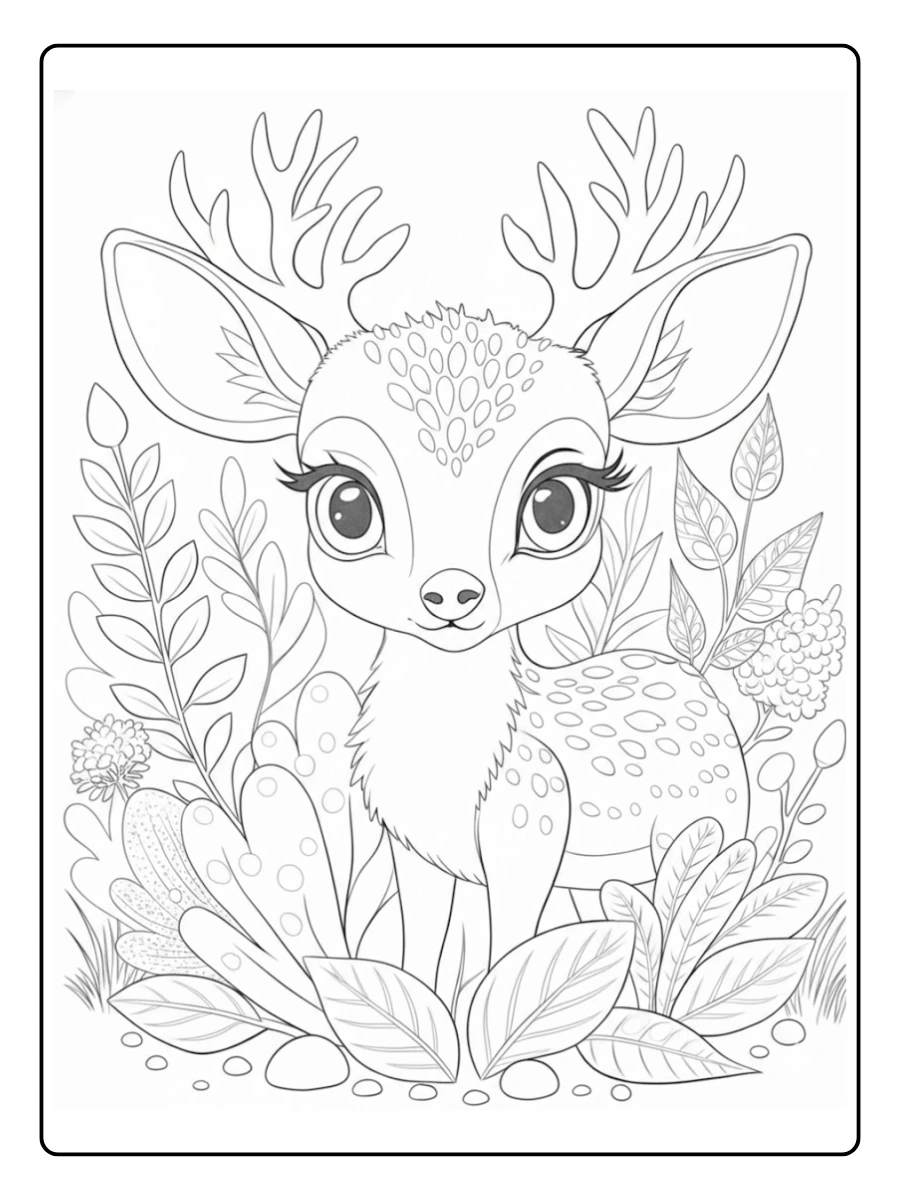 venado para colorear (9)