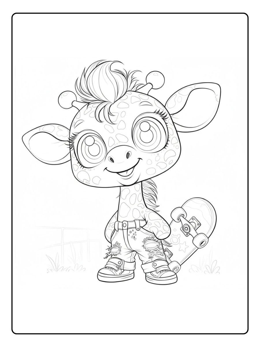 vjirafa para colorearenado para colorear (14)