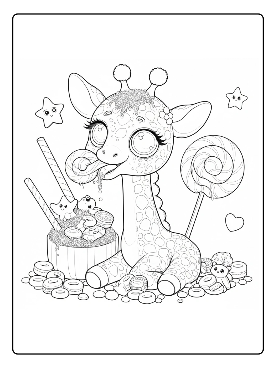 vjirafa para colorearenado para colorear (2)