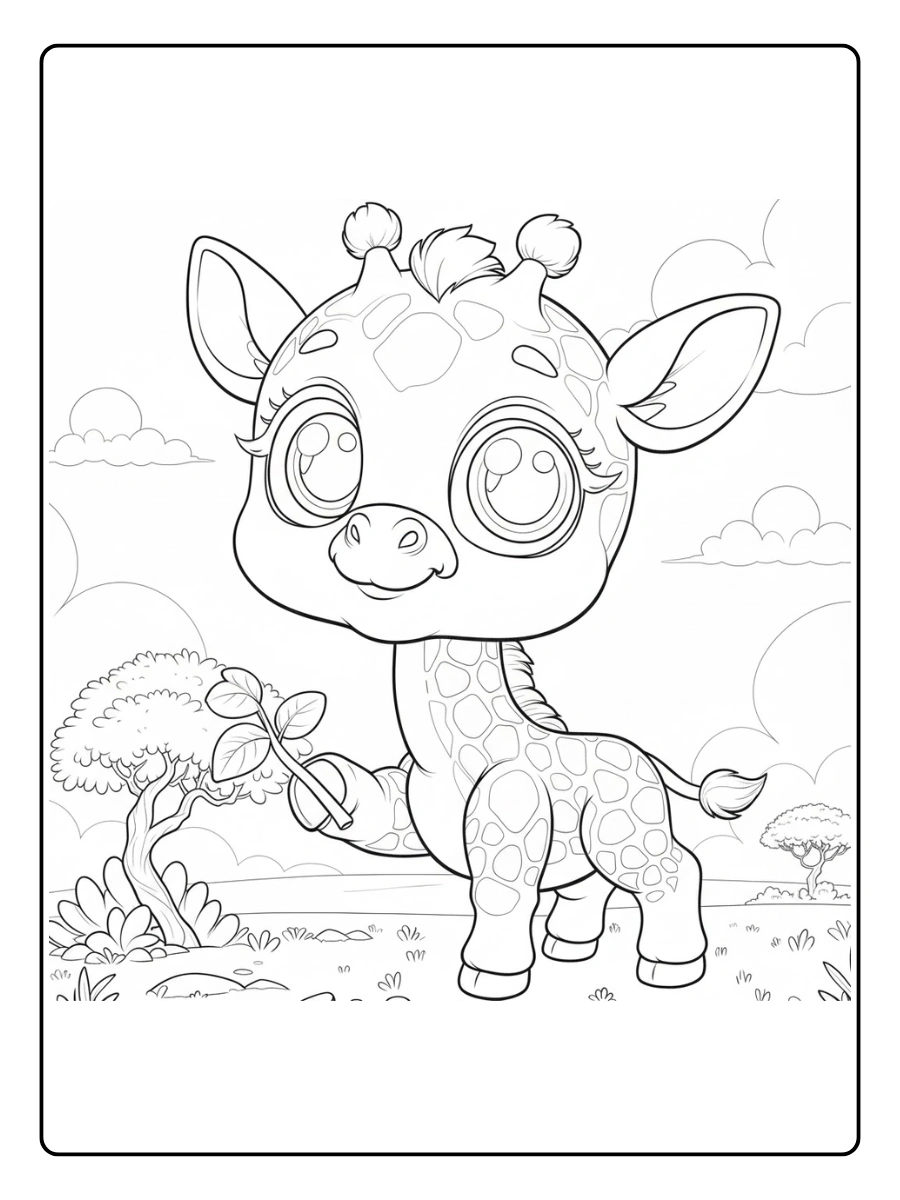 vjirafa para colorearenado para colorear (8)